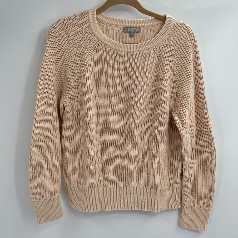 J. Crew Women's Light Peach Knit Cowl & Turtleneck Sweater